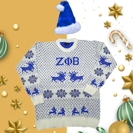 Zeta Phi Beta Ugly Christmas Sweater