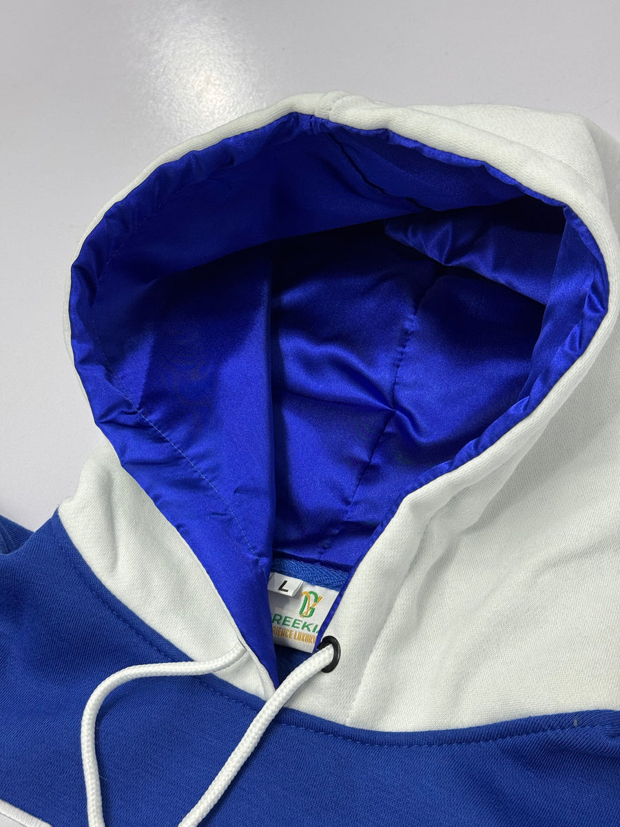 Zeta Phi Beta Embroidered Hoodie – Royal Blue Satin-Lined Hood, Full Sleeves Sorority Hoodie