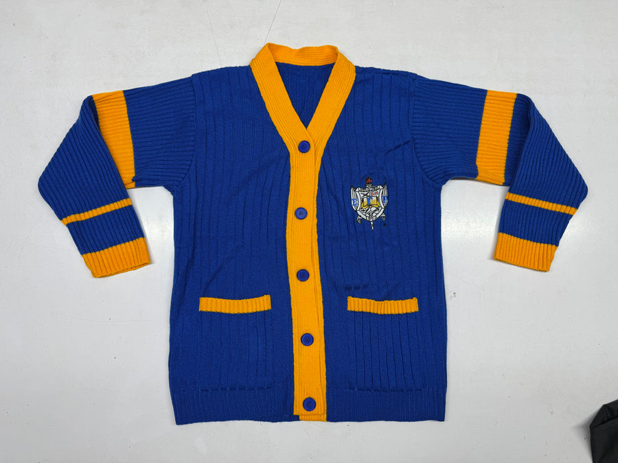 Sigma Gamma Rho Striped Knitted Cardigan Sweater