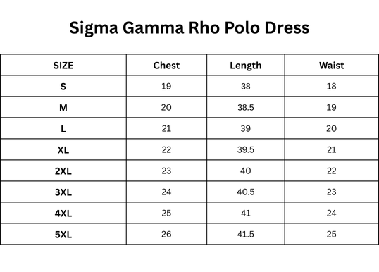 Sigma Gamma Rho Polo Dress