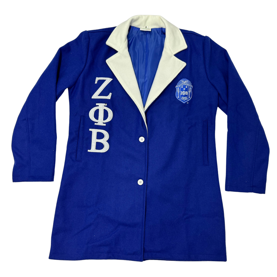 Zeta Phi Beta Wool Coat – Wool coat for women, 1920 wool coat for zpb womens