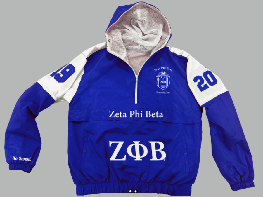 Zeta Phi Beta Panel Windbreaker