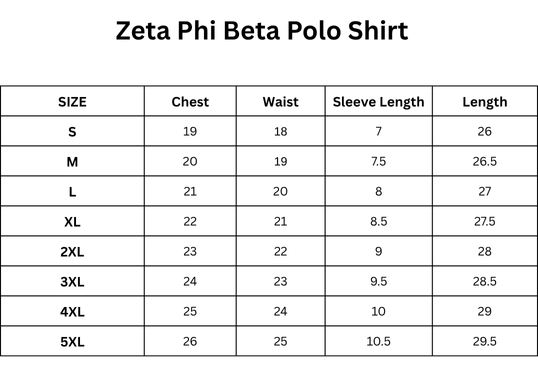 Zeta Phi Beta Polo Shirt