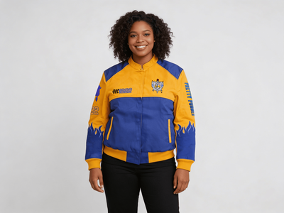 Sigma Gamma Rho Flame Race Jacket | sgrho paraphernalia