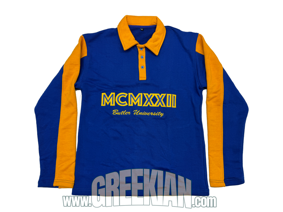 Sigma Gamma Rho Racer Pullover| Embroided Polo Long Sleeve Shirt