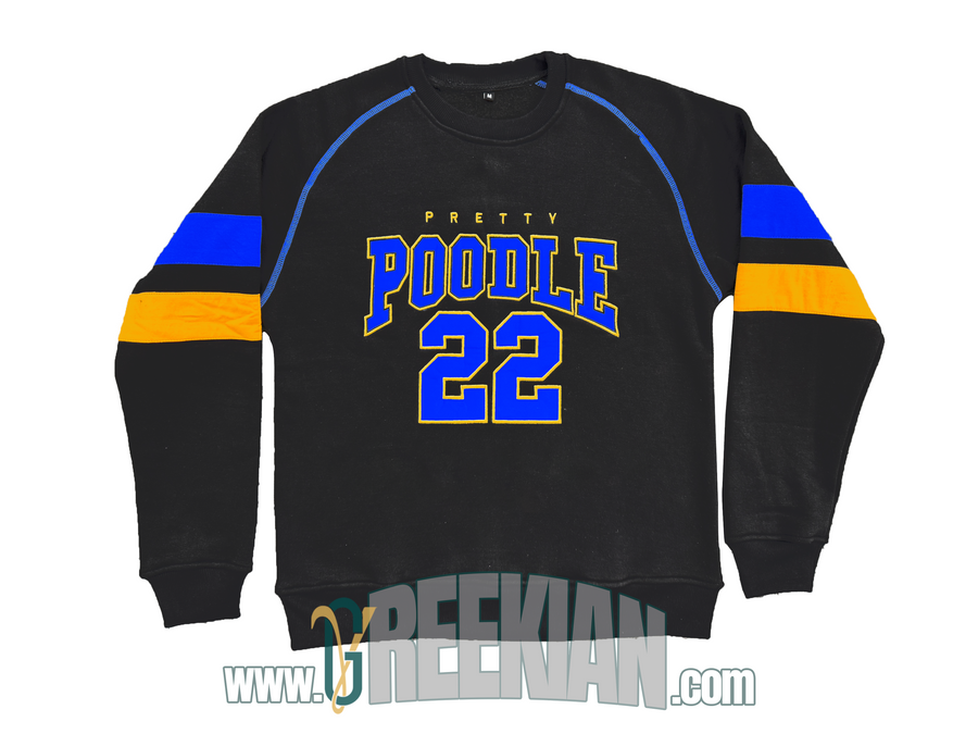 Sigma Gamma Rho Sorority Shirt | Pretty Poodle College Sweatshirte | Black cotton fleece sweatshirt