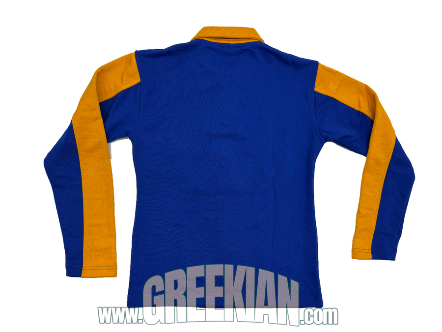 Sigma Gamma Rho Racer Pullover| Embroided Polo Long Sleeve Shirt