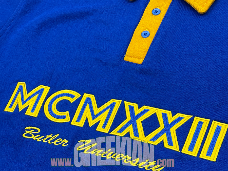 Sigma Gamma Rho Racer Pullover| Embroided Polo Long Sleeve Shirt
