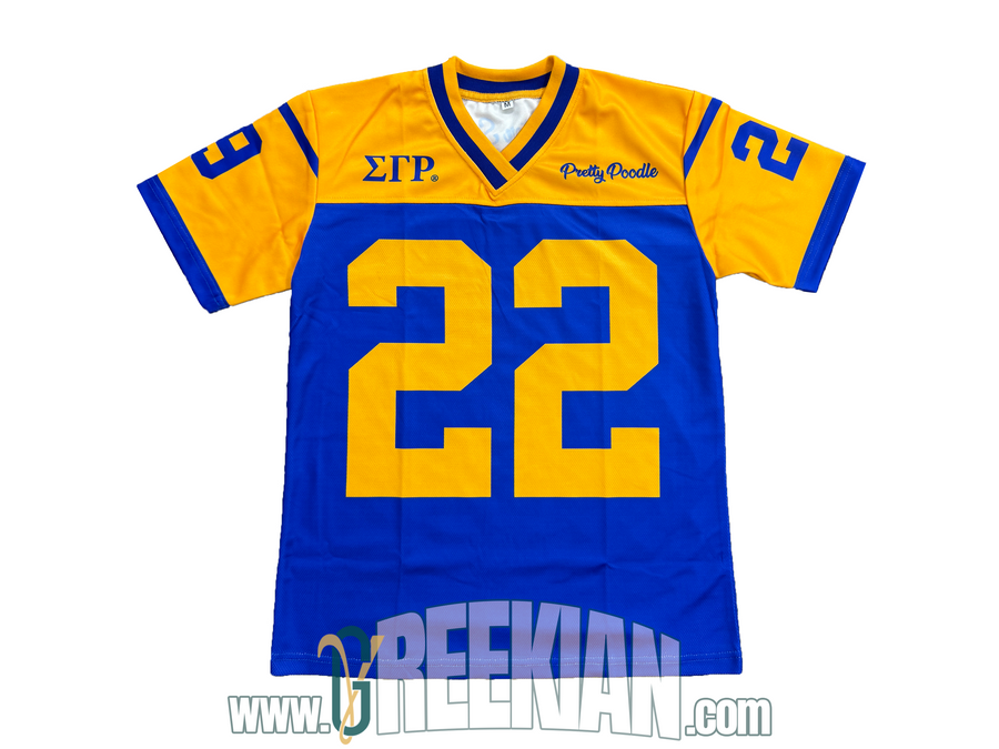 Sigma Gamma Rho Split Color Football Jersey