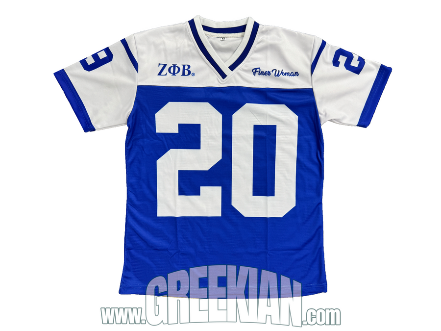 Zeta Phi Beta Football Jersey Shirt | ZPB Football Team Shirte V‑Neck Dresse Spor T‑Shirt