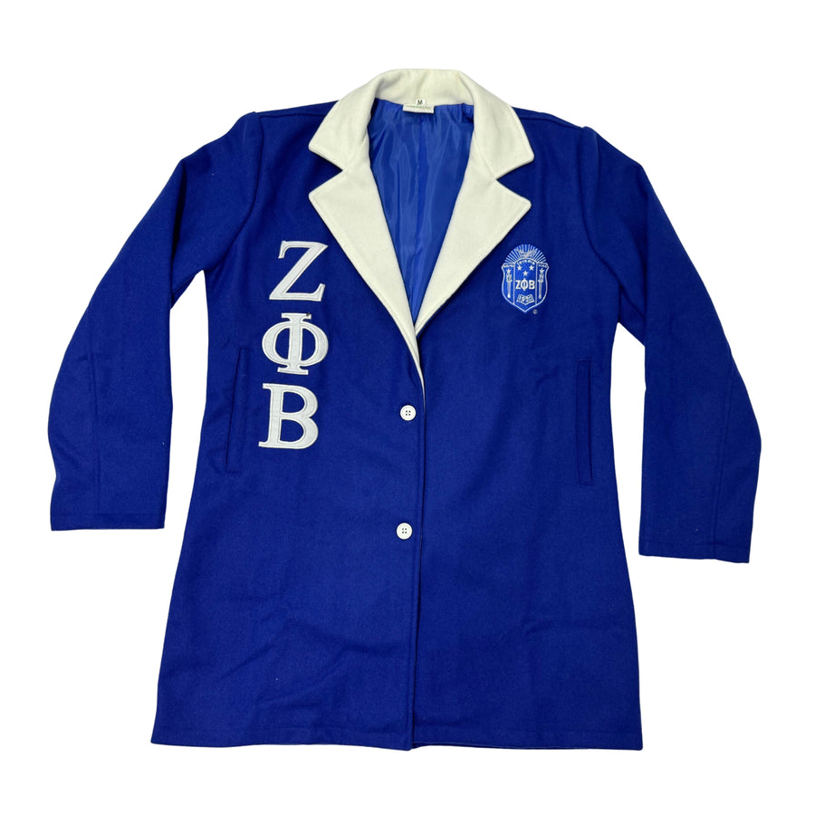 Zeta Phi Beta Wool Coat – Wool coat for women, 1920 wool coat for zpb womens