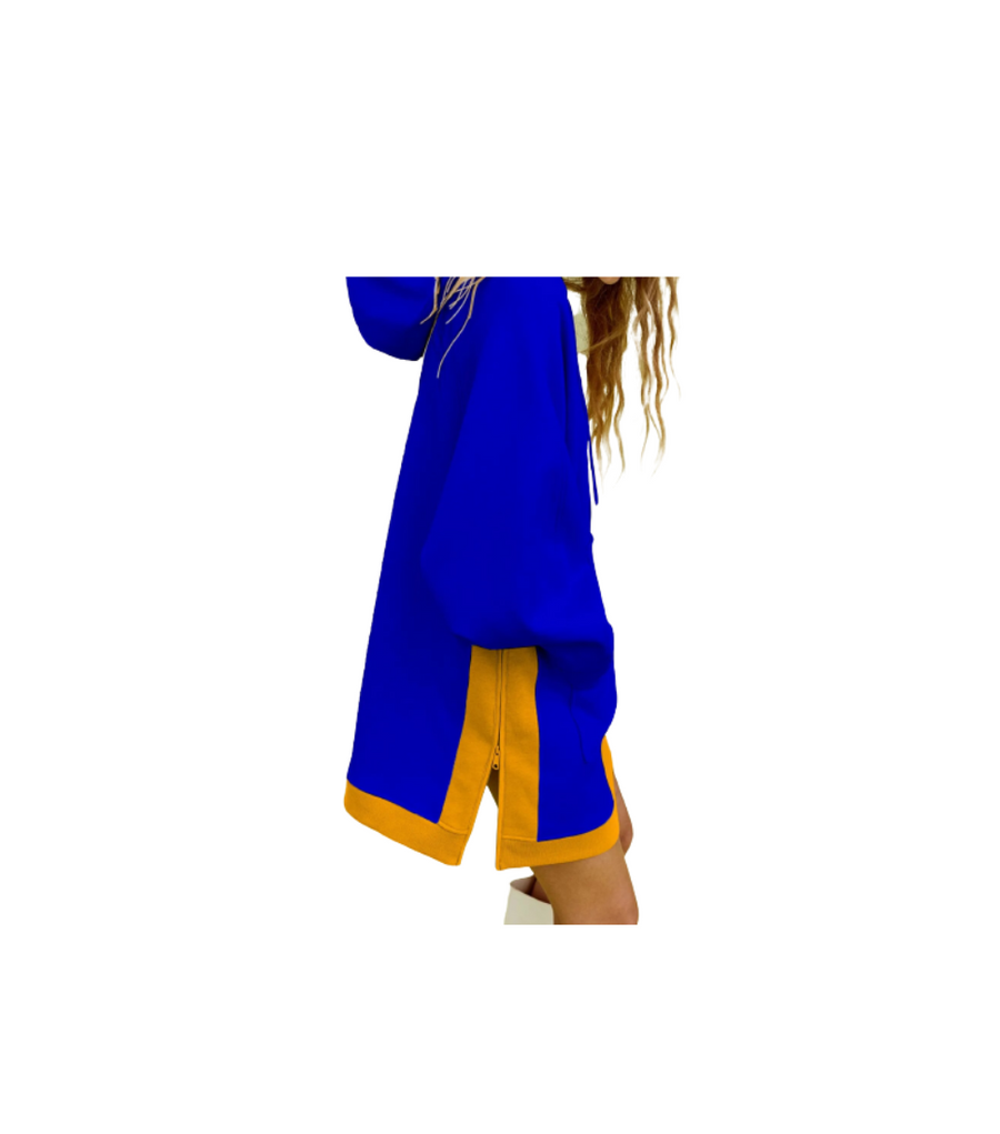 Sigma Gamma Rho Oversized Chenille Letters Hoodie Dress